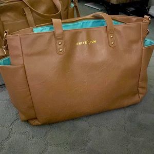 White elm Aquila tote laptop bag